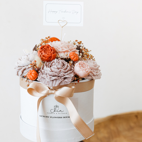 Pumpkin Bloom Candle Bouquet