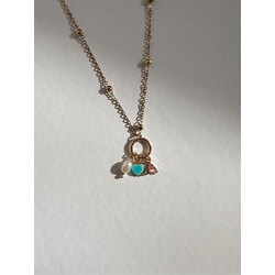 Charm Kolye Gold İncili