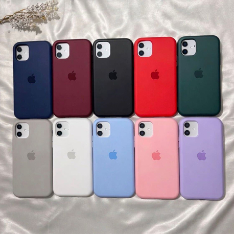 Premium Silikon Logo Tasarımlı Renkli Telefon Kılıfları