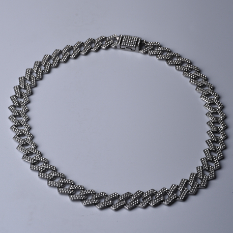 Çentikli cuban chain kolye