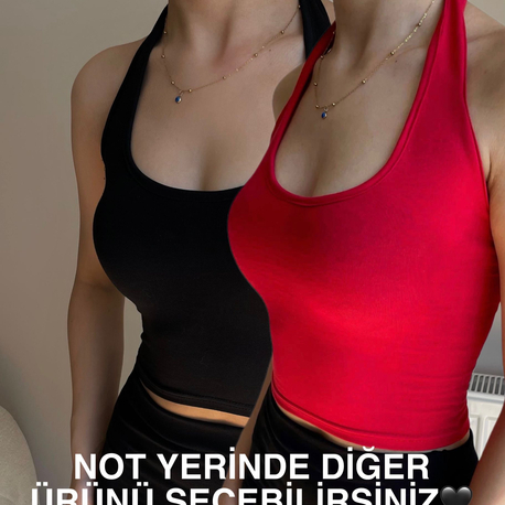Chopur İkili Halter Yaka Body 
