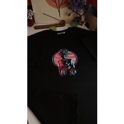 NEON FLOW x GOKU PEMBE OVERSIZE T-SHIRT
