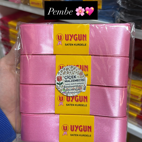 Saten 4 adet pembe 