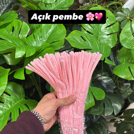 Açık pembe şönil