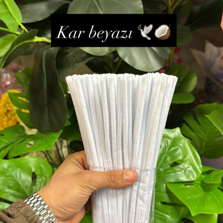Kar beyazı şönil