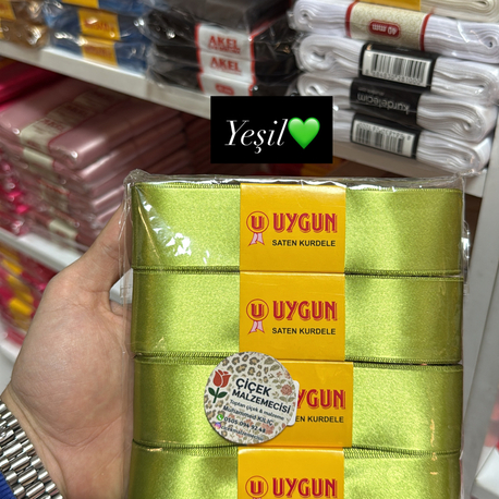 Yeşil saten 4 adet