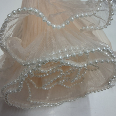 28 cm Dalgalı Boncuklu 3,5 Mt Yavru Ağzı Çiçek Arkası