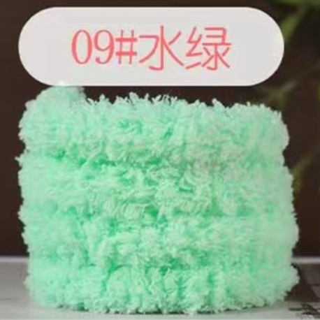 Su Yeşili 20 mm peluş bükme çubuk, el işi polar sopa,  renkli şerit ,Bar şerit, sopa DIY-09