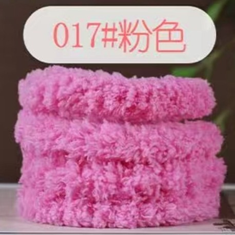 Pembe 20 mm peluş bükme çubuk, el işi polar sopa,  renkli şerit ,Bar şerit, sopa DIY-017