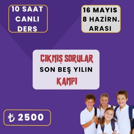  2. KAMP: ÇIKMIŞ LGS SORULARI DENEME & ANALİZ KAMPI