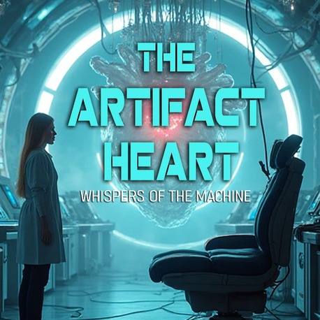 The Artifact Heart | Yapay Kalp - Hazır Kitap Kapağı (Sci-Fi & Cyberpunk Fantasy)
