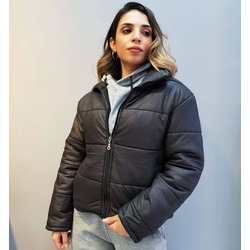 Nubuk Şişme Mont