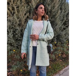 Su yeşili keçe kaban
