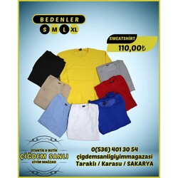 Bisiklet Yaka Sweatshirt