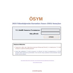 YKS SONUÇ EKRANIM /HEDEF ETKİNLİĞİ 