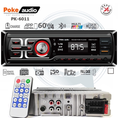 Poke PK-6011
Oto Teyp 4x60 Watt BT 2xUSB Fm Şarjlı Aplikasyonlu


