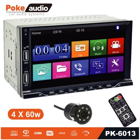 Poke PK-6013B
7'' Double Din Teyp 4x60w 2xusb FM SD Şarjlı Kamerasız


