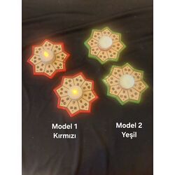 Evli sekizgen mumluk (Çift fiyatıdır)