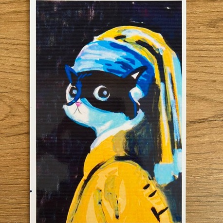 Cat with a Pearl Earring