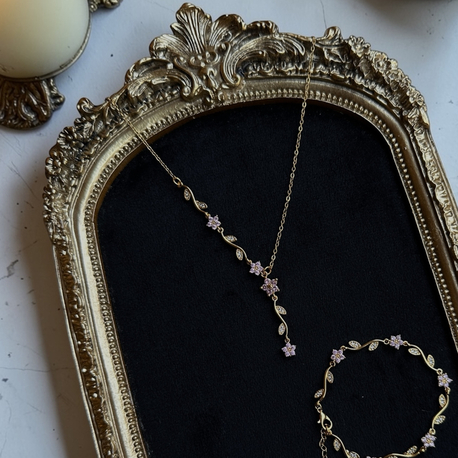 Çiçekli Vintage Set