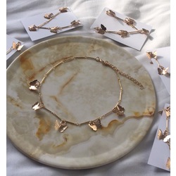 kelebekli choker kolye
