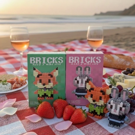 Bricks Couple Zootropolis Tilki Nick & Tavşan Judy Blocks