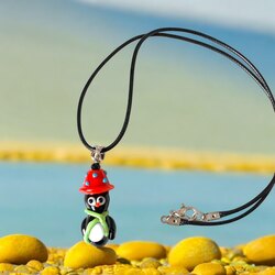 Şapkalı Penguen Kolye