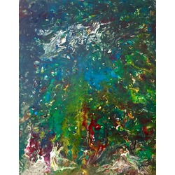 isimsiz tual üzerine akrilik 60x80cm