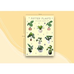 Potted Plants- Sticker Sheet