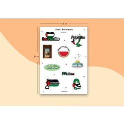 Free Palestine- Sticker Seti
