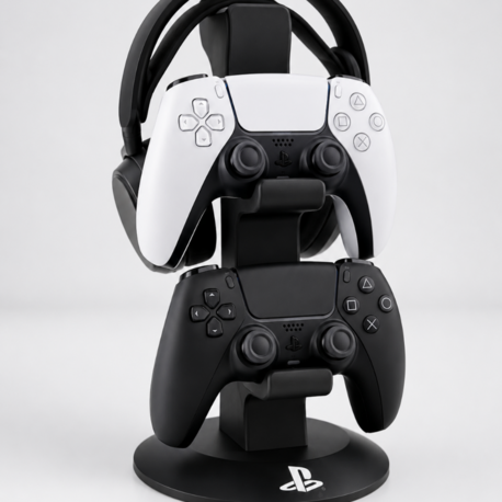PS5 DualSense Uyumlu 2’li Oyun Kolu ve Kulaklık Standı