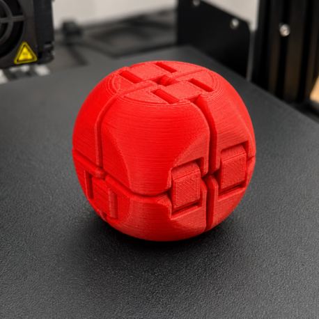 3D Baskı Fidget Puzzle Topu – Stres ve Zeka Oyuncağı