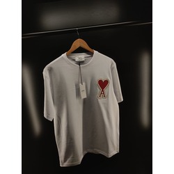 Ami Paris Beyaz Logolu T-shirt