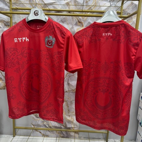 Türkiye Bozkurt Türük Armalı Kırmızı Mikro T-shirt
