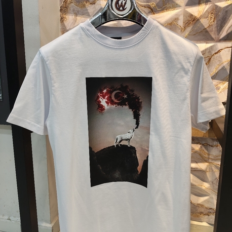 2012 Uluyan Kurt Beyaz Basic T-Shirt