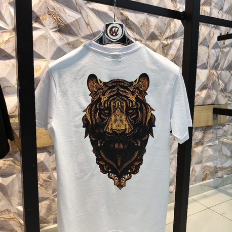 2009 Kaplan Gold  Baskılı Beyaz Basic T-Shirt