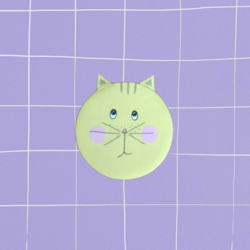 Çilli Kedi Bardak Altlığı