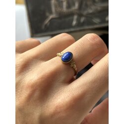 Lapis deniz atı yüzük