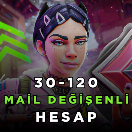 Valorant 30-120 Arası Random Hesap - Mail Değişenli!
