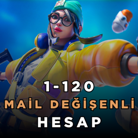 Valorant 1-120 Arası Random Hesap - Mail Değişenli!