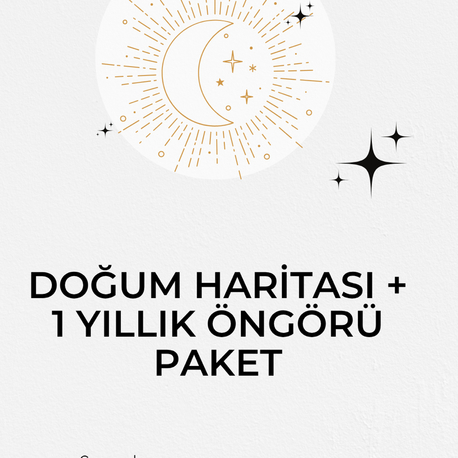 Doğum haritası 1 yıllık öngörü