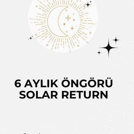 6 aylık öngörü 