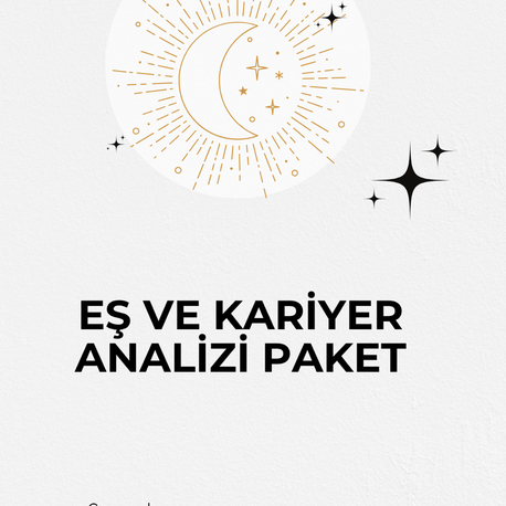 Eş ve kariyer analiz paketi 