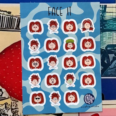 FACE IT - Kızıl Kısa Düz