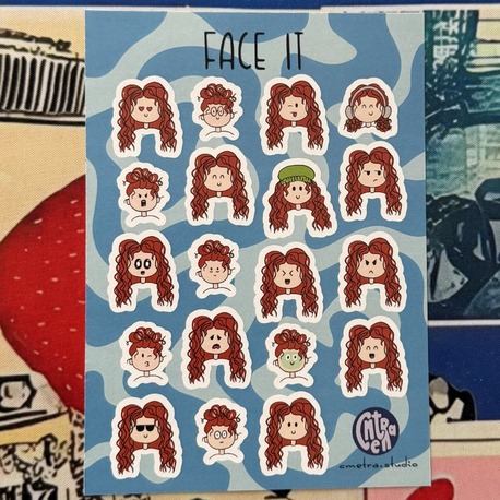 FACE IT - Kızıl Uzun Kıvırcık