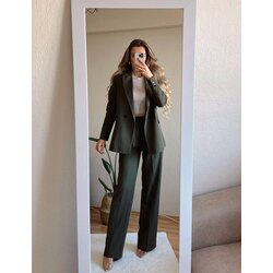 Haki Blazer Ceket Pantolon Takım
