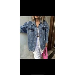 İncili Kot (Denim) Ceket 