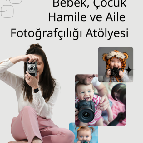 Bebek, Çocuk & Hamile Fotoğrafçılığı Eğitimi ( Temel Fotoğrafçılık Eğitimi Dahil)