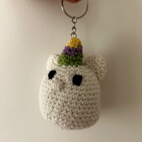 Mini Unicorn Tığ İşi Anahtarlık