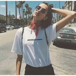 ABCDEFUCKOFF. T-shirt